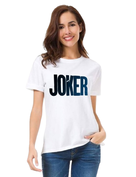 Joker Graphic Print Women’s T-Shirt – Bold Cotton Casual Tee