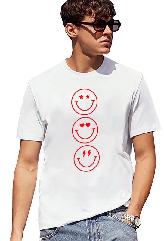 "Power Mood Emoji Graphic T-Shirt – Minimalist Expression Series"