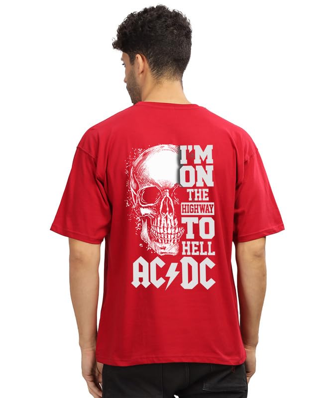 PD Clori Men's AC/DC Inspired Band T-Shirt – Classic Rock Graphic Tee | Black Cotton