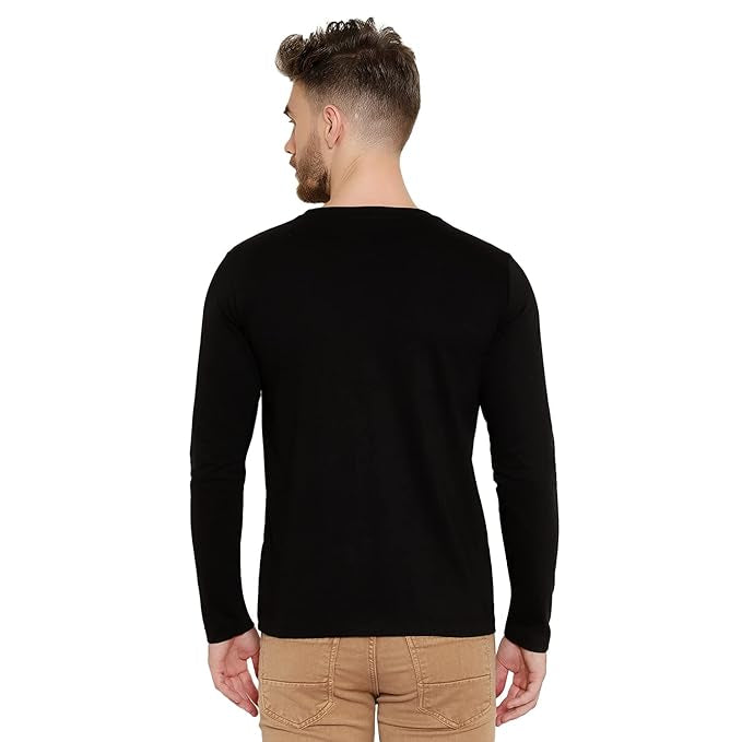 In Coffee I Believe Graphic Print Men’s Full Sleeve T-Shirt – Casual Cotton Tee