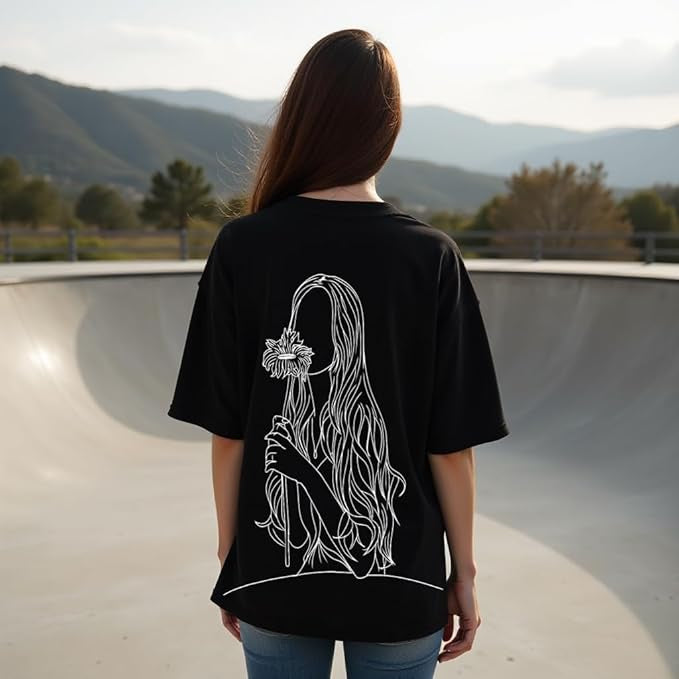 Sunflower Graphic Printed Unisex T-Shirt – Soft Cotton Tee for Casual Wear