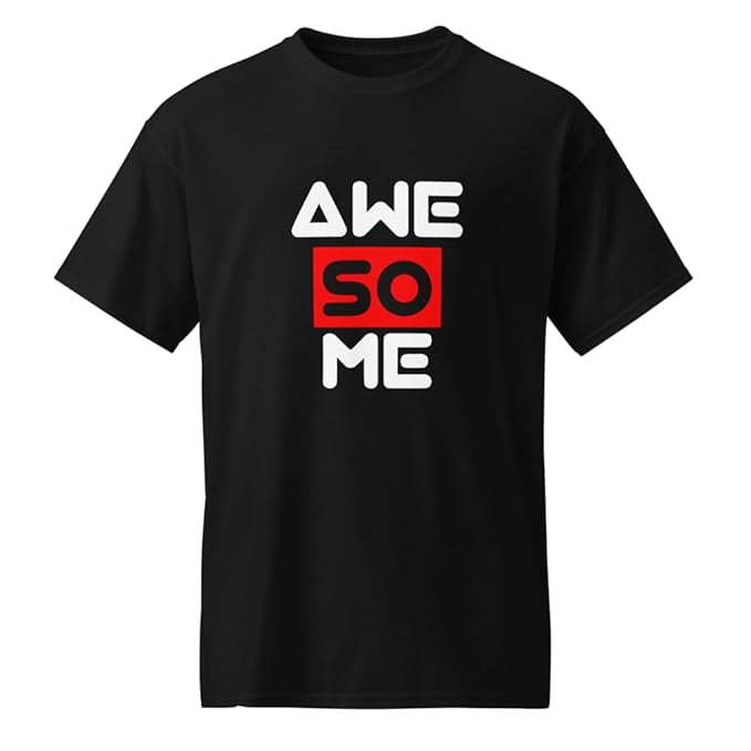 "AWESOME" Typography Graphic T-Shirt – Creative Bold Design