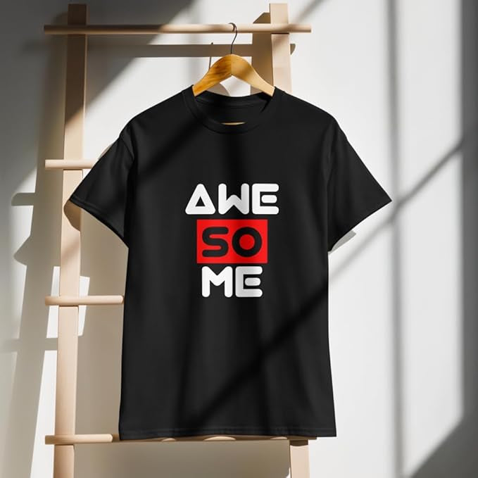 "AWESOME" Typography Graphic T-Shirt – Creative Bold Design