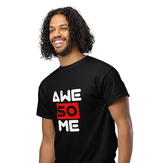 "AWESOME" Typography Graphic T-Shirt – Creative Bold Design