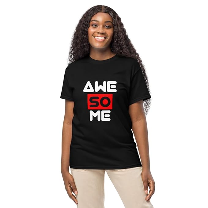 "AWESOME" Typography Graphic T-Shirt – Creative Bold Design