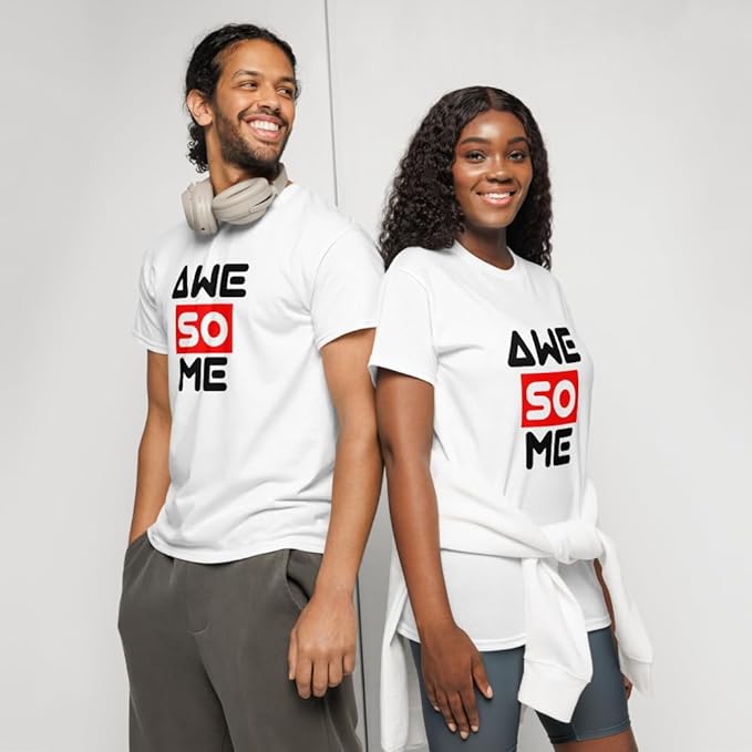 "AWESOME" Typography Graphic T-Shirt – Creative Bold Design