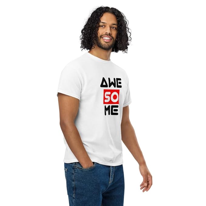 "AWESOME" Typography Graphic T-Shirt – Creative Bold Design