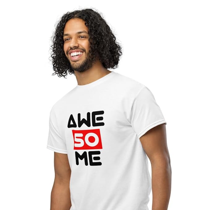 "AWESOME" Typography Graphic T-Shirt – Creative Bold Design