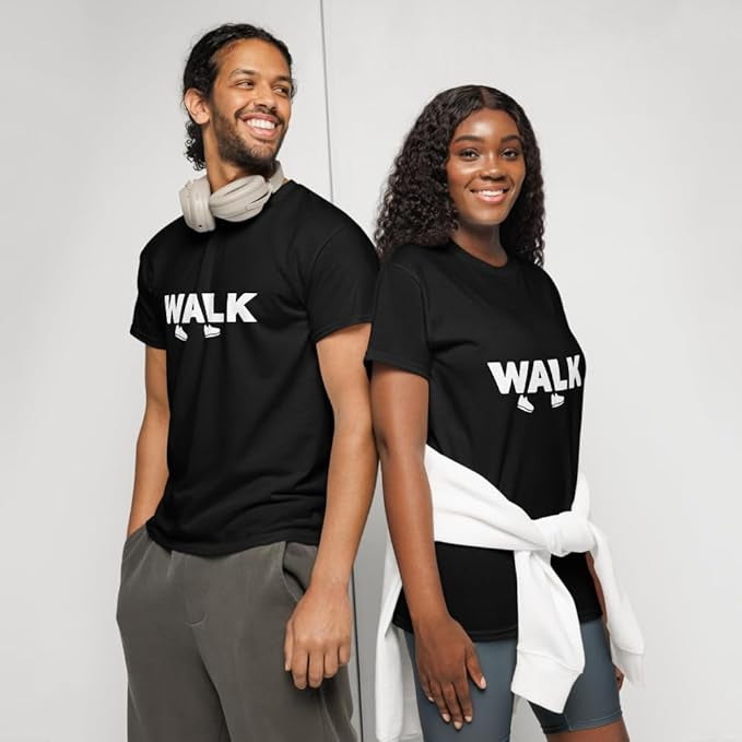"WALK" Minimal Sneaker Graphic T-Shirt