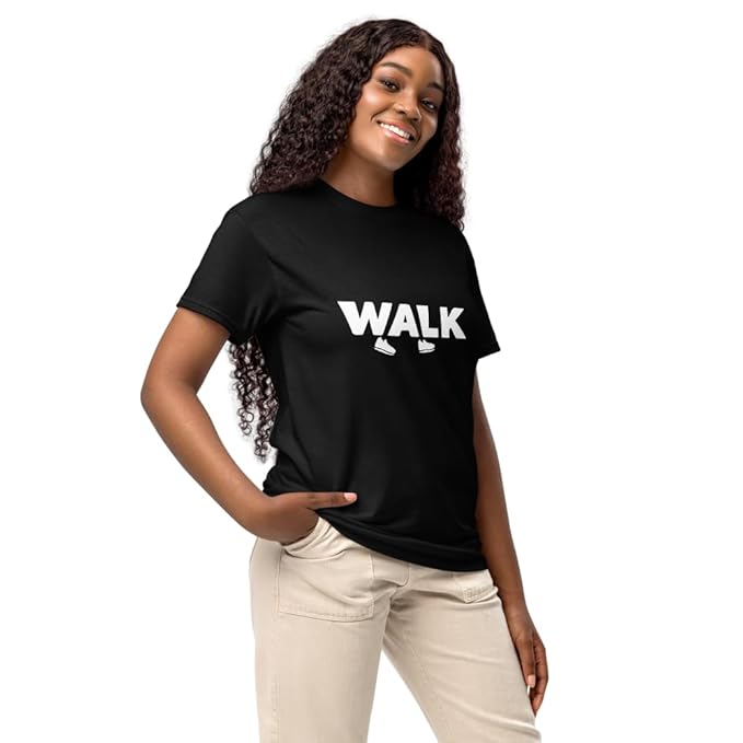 "WALK" Minimal Sneaker Graphic T-Shirt