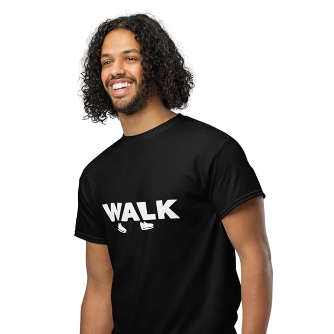 "WALK" Minimal Sneaker Graphic T-Shirt