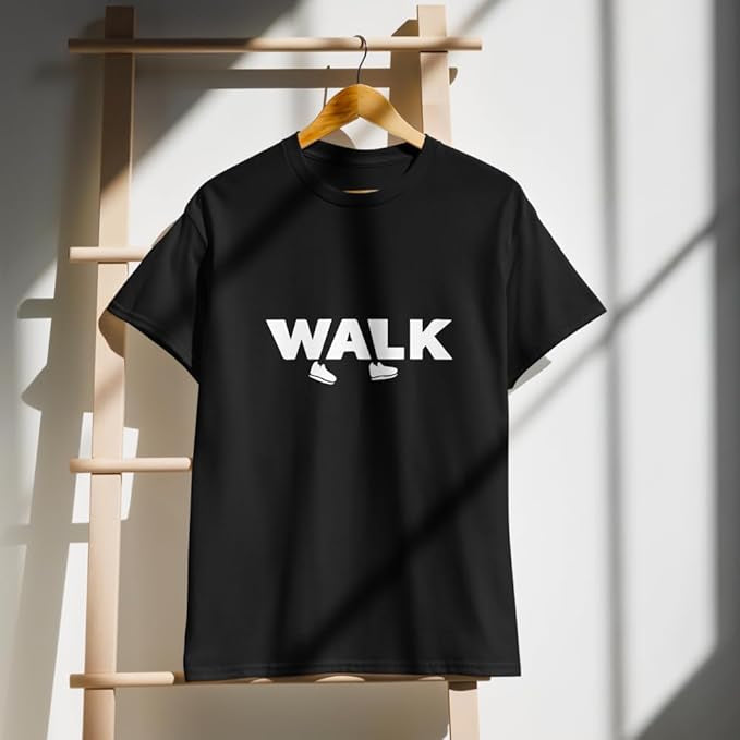 "WALK" Minimal Sneaker Graphic T-Shirt