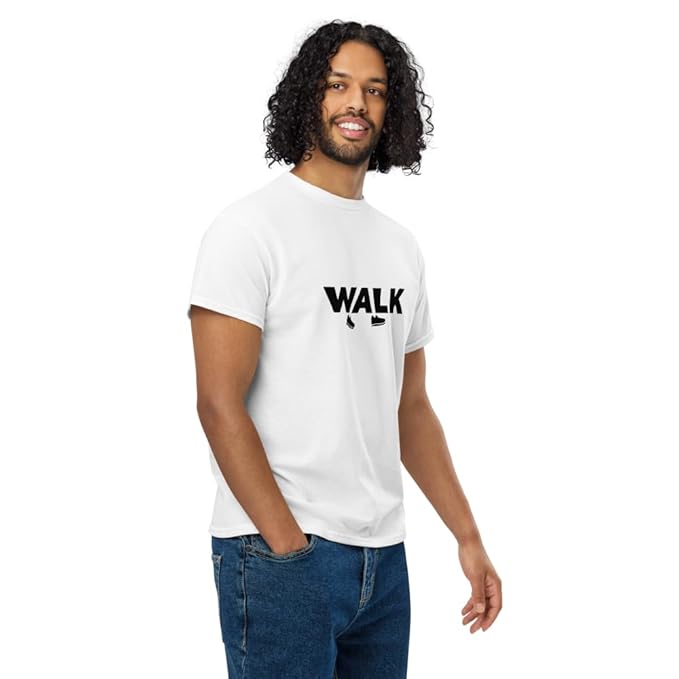 "WALK" Minimal Sneaker Graphic T-Shirt