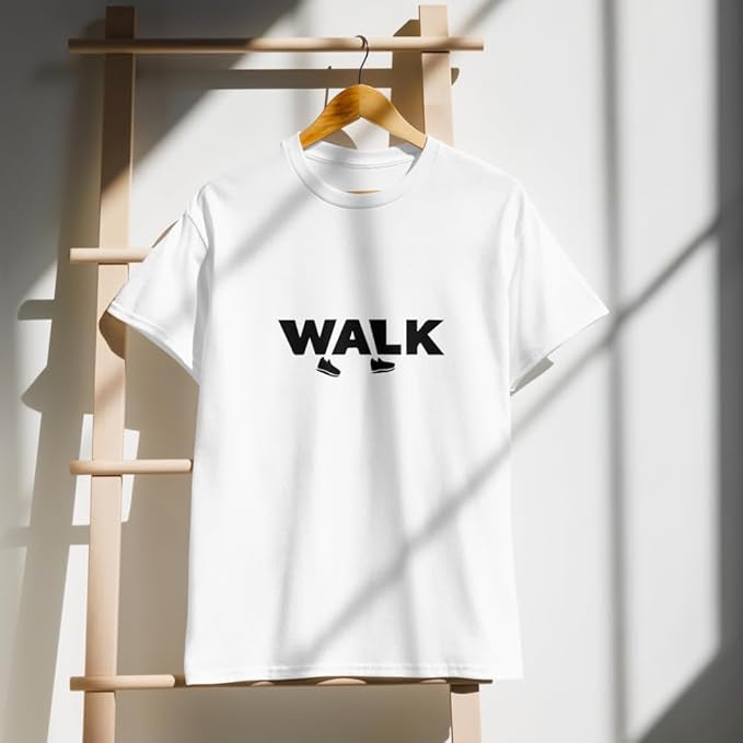 "WALK" Minimal Sneaker Graphic T-Shirt