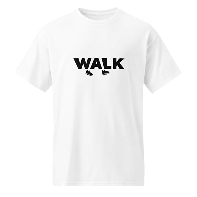 "WALK" Minimal Sneaker Graphic T-Shirt