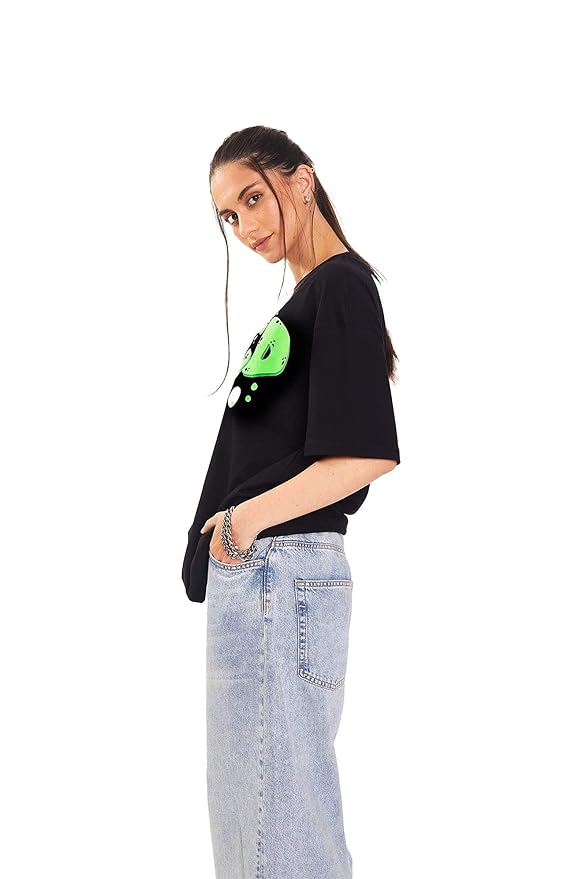 Neon Green "Shred" Graphic Oversized T-Shirt