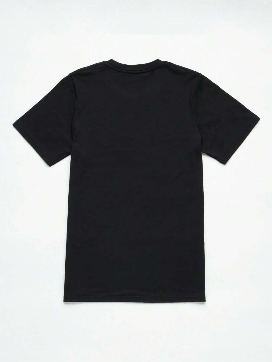 Black Graphic Printed T-Shirt – “Positive Mind, Vibes, Life” Quote Tee