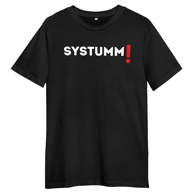 Systumm Slang Printed T-Shirt for Men – Black | Streetwear Vibe by PD Clori