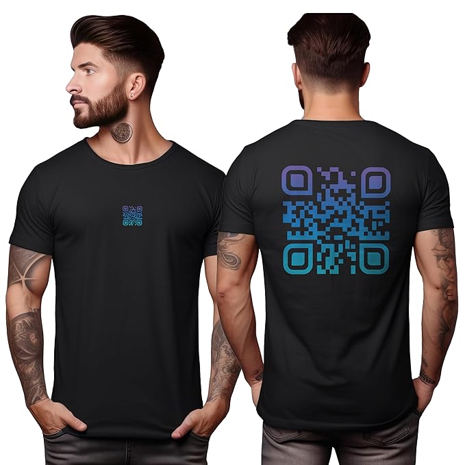 Scan Code Printed T-Shirt – Wear the Code, Share the Message