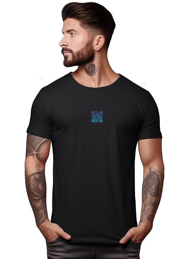 Scan Code Printed T-Shirt – Wear the Code, Share the Message