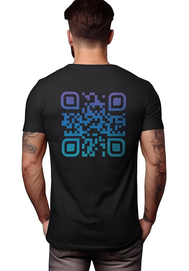 Scan Code Printed T-Shirt – Wear the Code, Share the Message