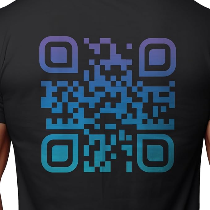 Scan Code Printed T-Shirt – Wear the Code, Share the Message