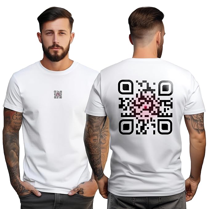 Scan Code Printed T-Shirt – Wear the Code, Share the Message