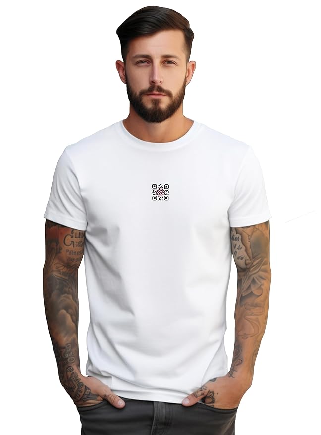Scan Code Printed T-Shirt – Wear the Code, Share the Message