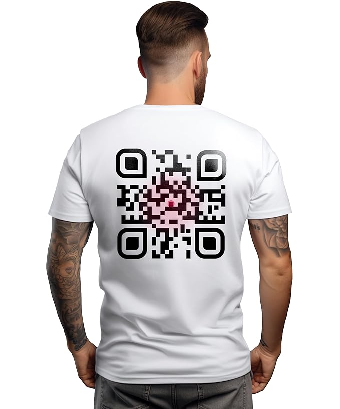 Scan Code Printed T-Shirt – Wear the Code, Share the Message