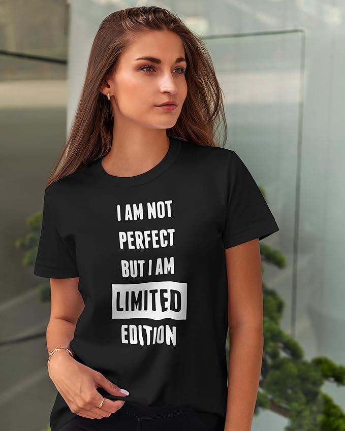 Limited Edition Quote T-Shirt for Women – Black | PD Clori