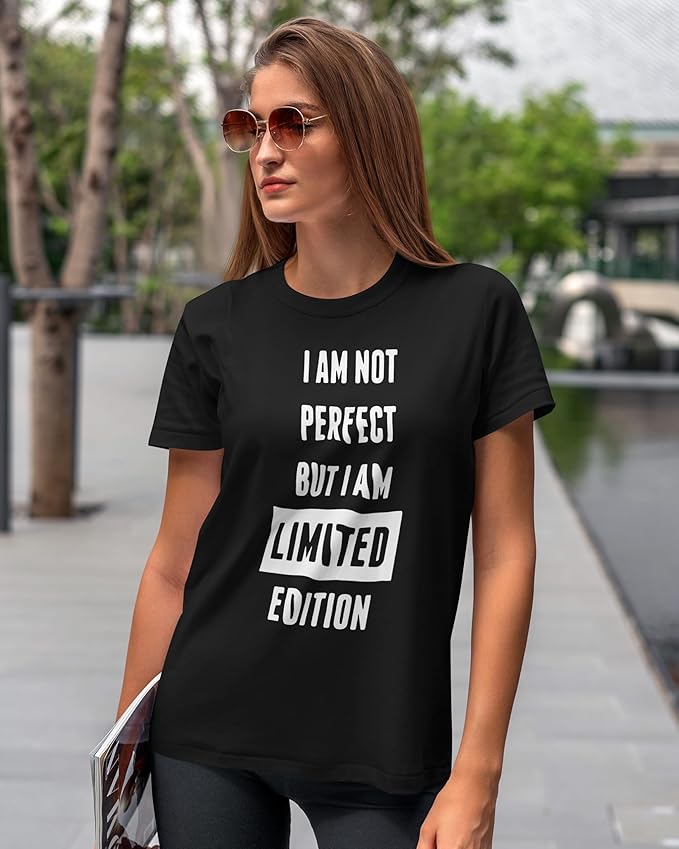 Limited Edition Quote T-Shirt for Women – Black | PD Clori