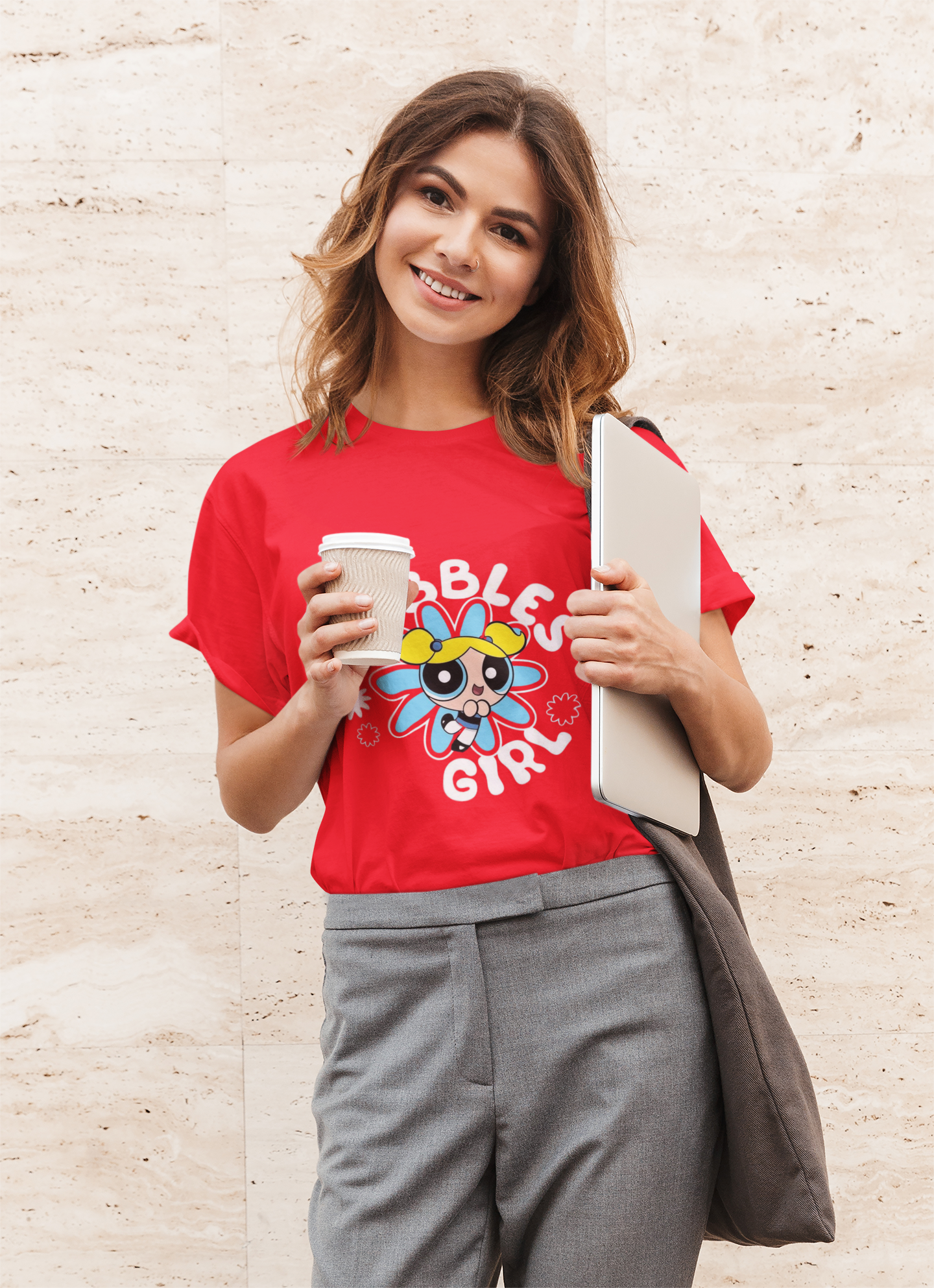 Bubbles Cup Graphic Printed T-Shirt – Cute & Quirky Edition