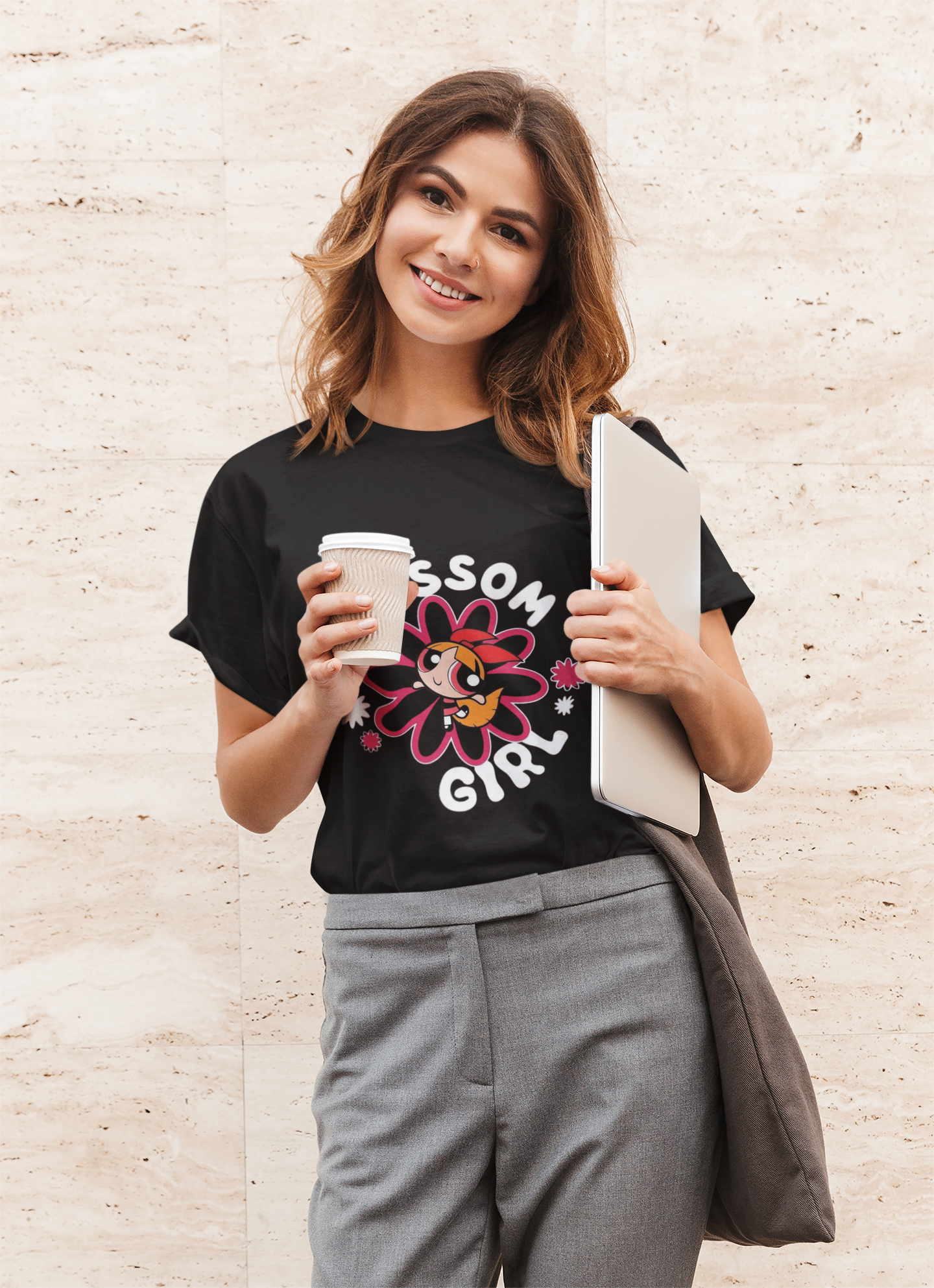 Blossom Girl Graphic Printed T-Shirt – Black | PD Clori