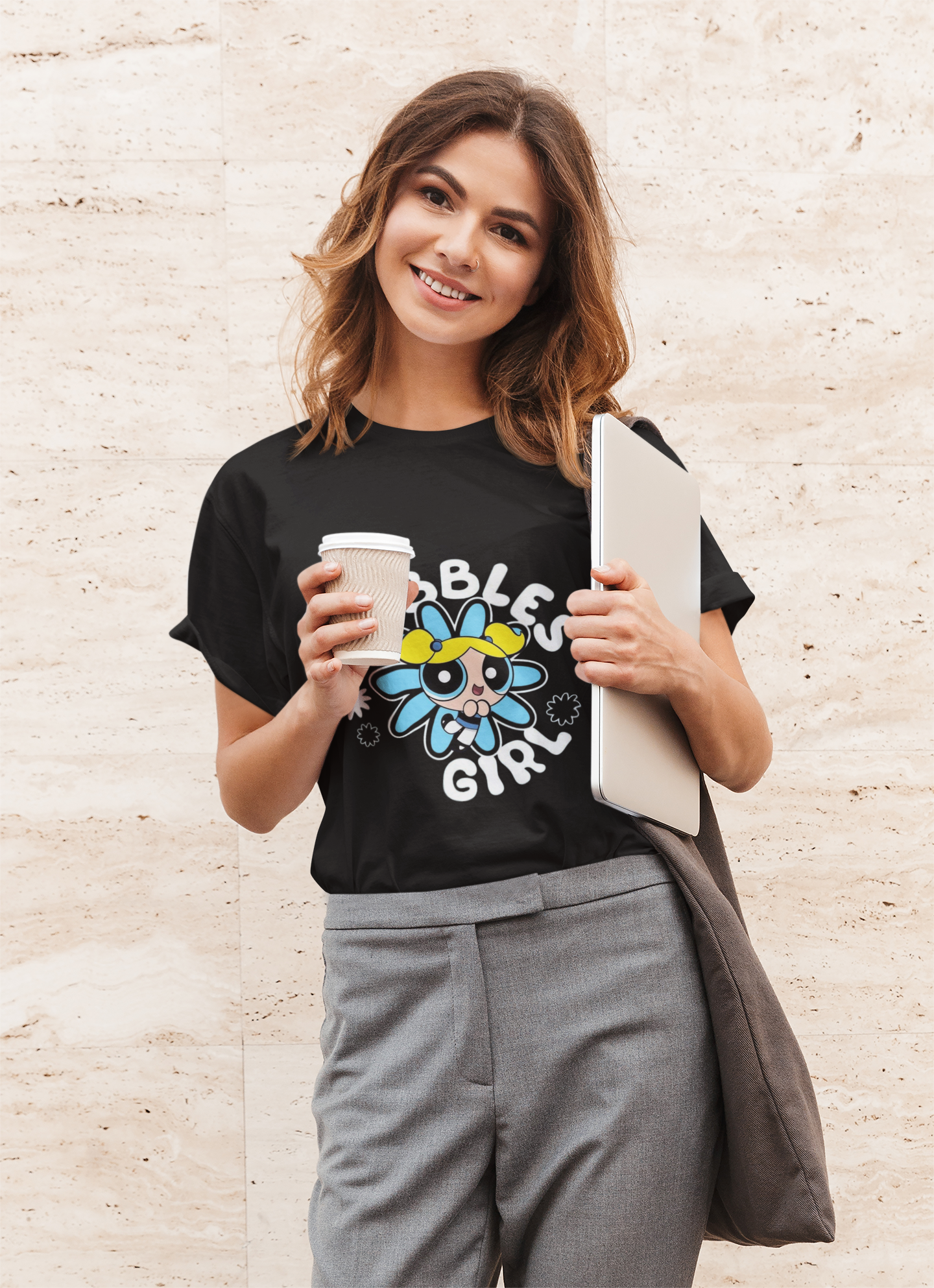 Bubbles Cup Graphic Printed T-Shirt – Cute & Quirky Edition
