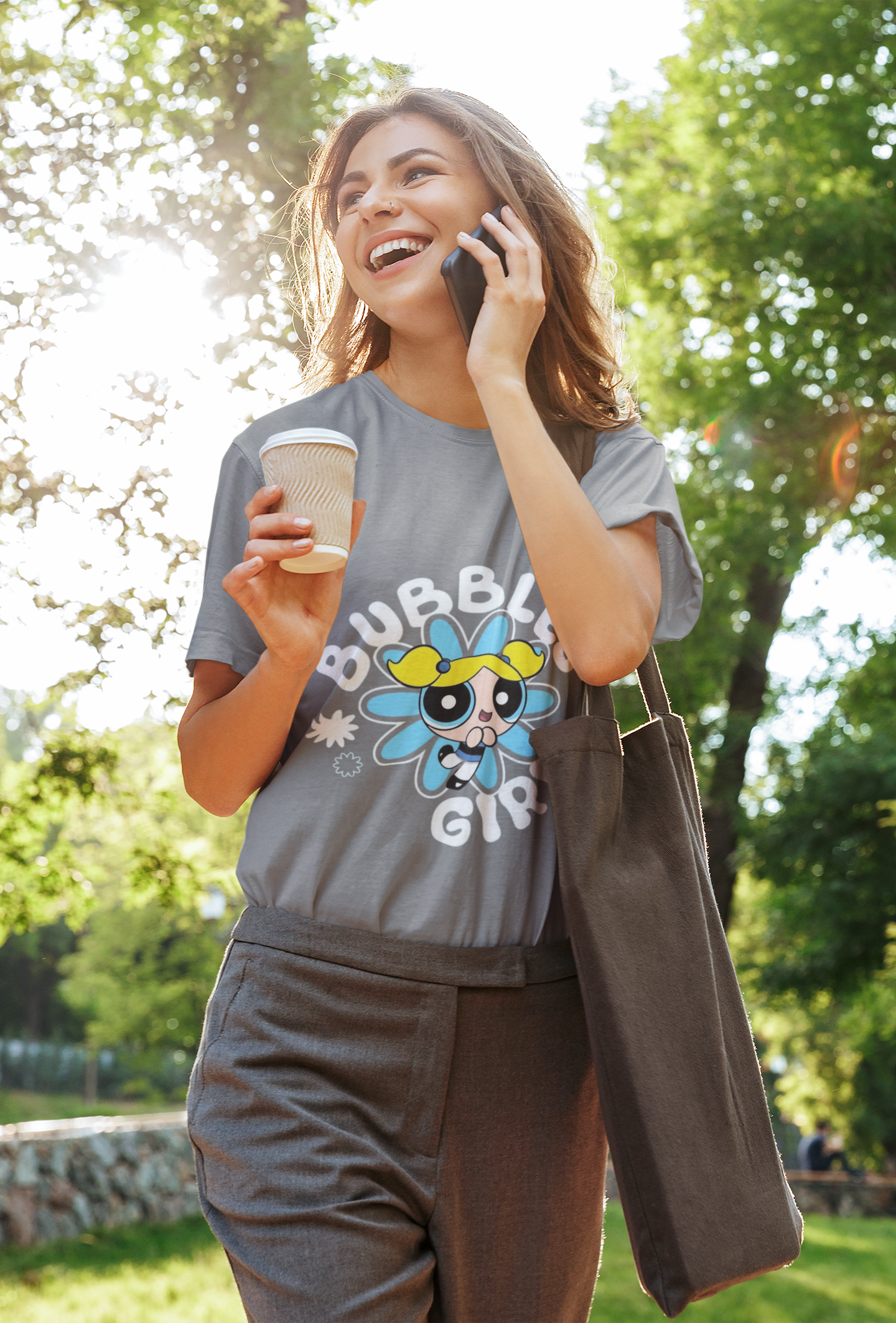 Bubbles Cup Graphic Printed T-Shirt – Cute & Quirky Edition