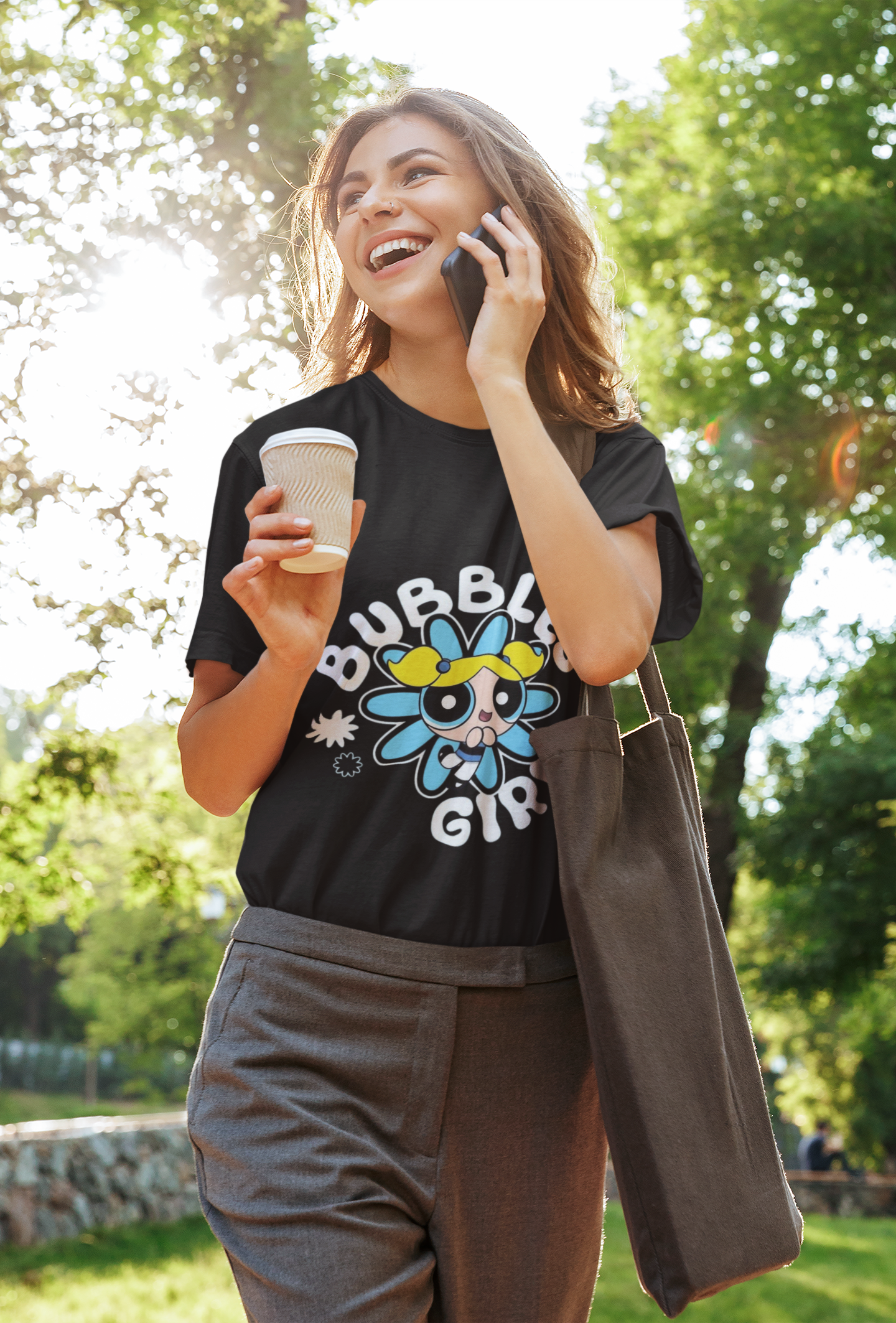 Bubbles Cup Graphic Printed T-Shirt – Cute & Quirky Edition