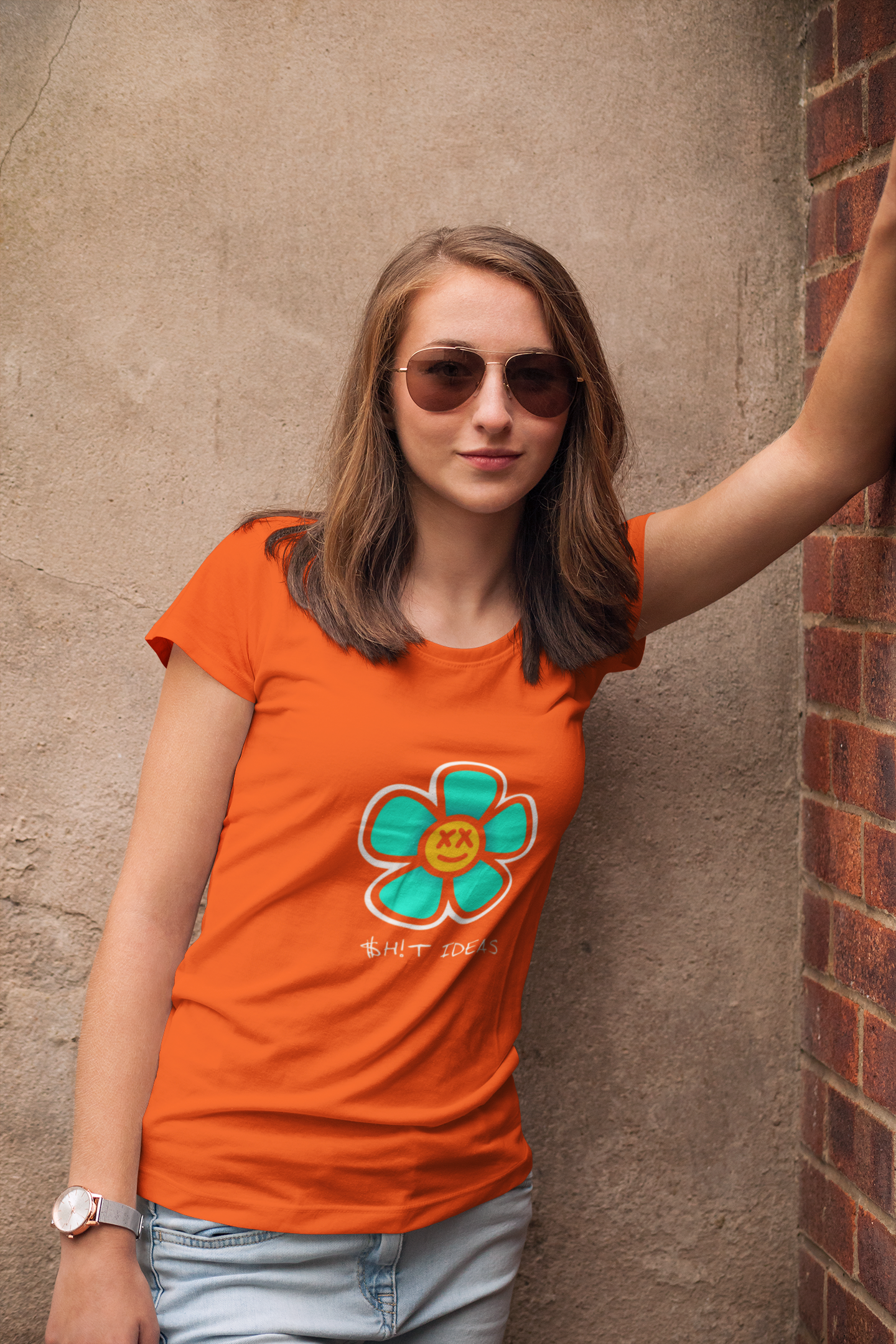 “Sh!t Ideas” Quirky Flower Graphic T-Shirt – PD Clori Street Satire Edition