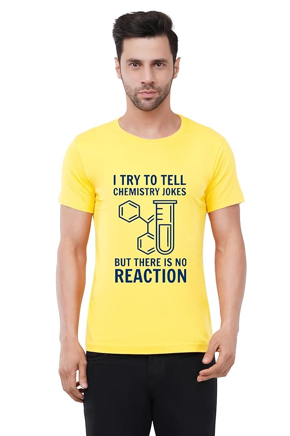 Men Regular Chemistry Joke Graphic T-Shirt