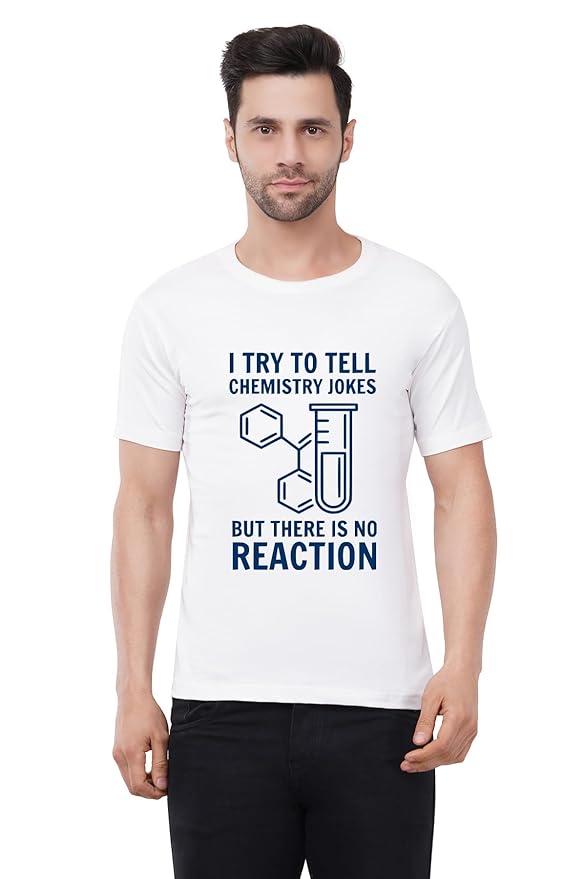 Men Regular Chemistry Joke Graphic T-Shirt