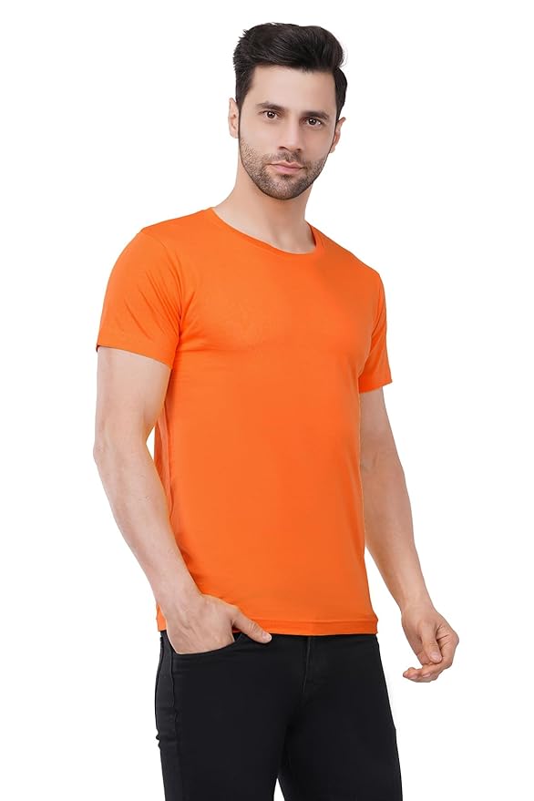 Men's Plain Regular Cotton T-Shirt