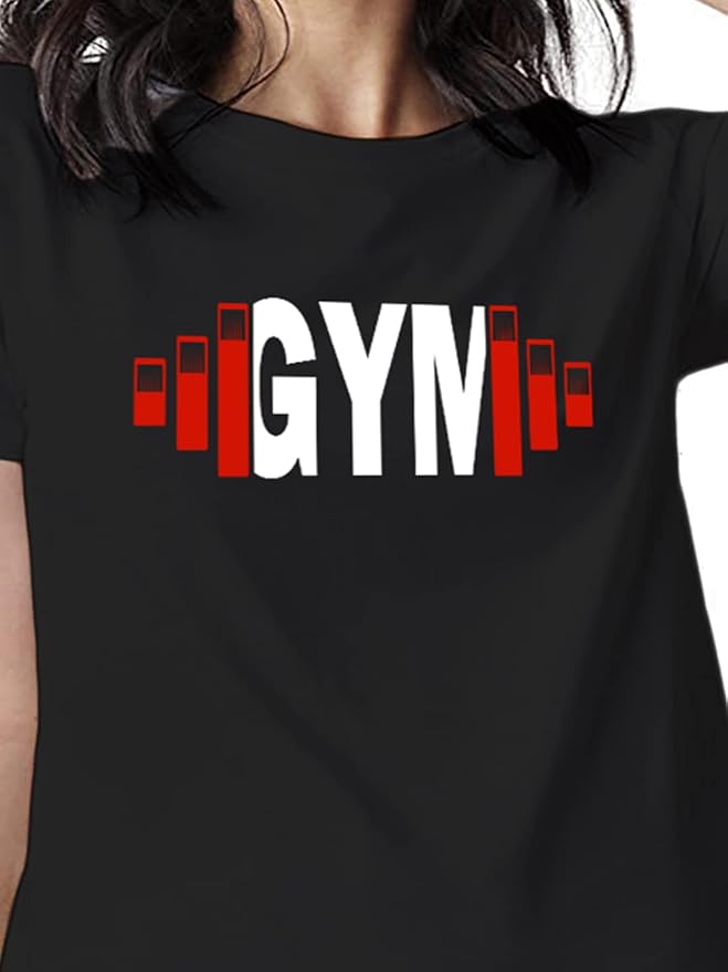 "GYM" Power Bar Graphic T-Shirt – PD Clori Active Series