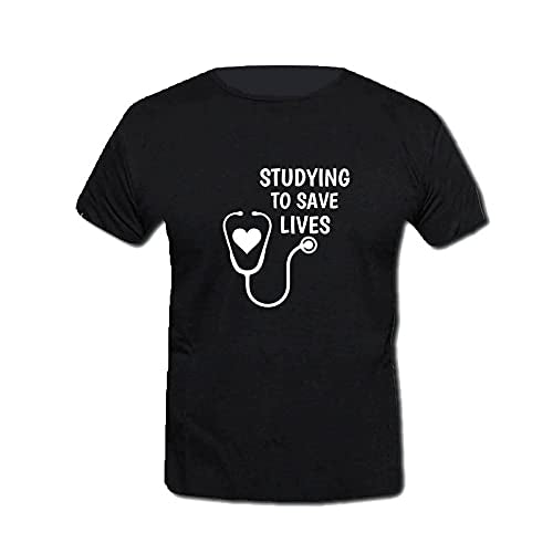 “Studying to Save Lives” Medical Student T-Shirt – PD Clori