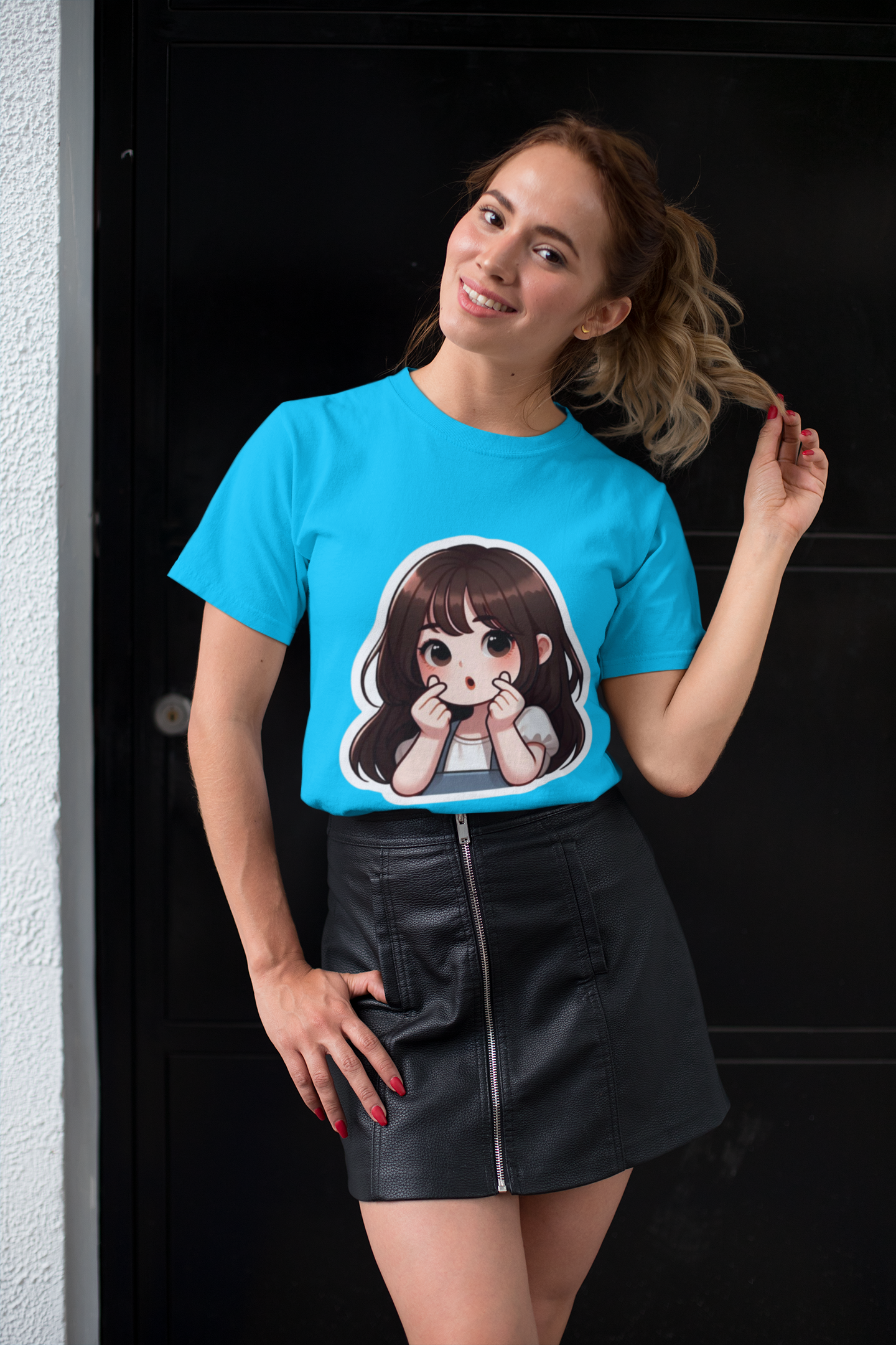 "Cute Heart Pose" Girl Graphic T-Shirt – PD Clori