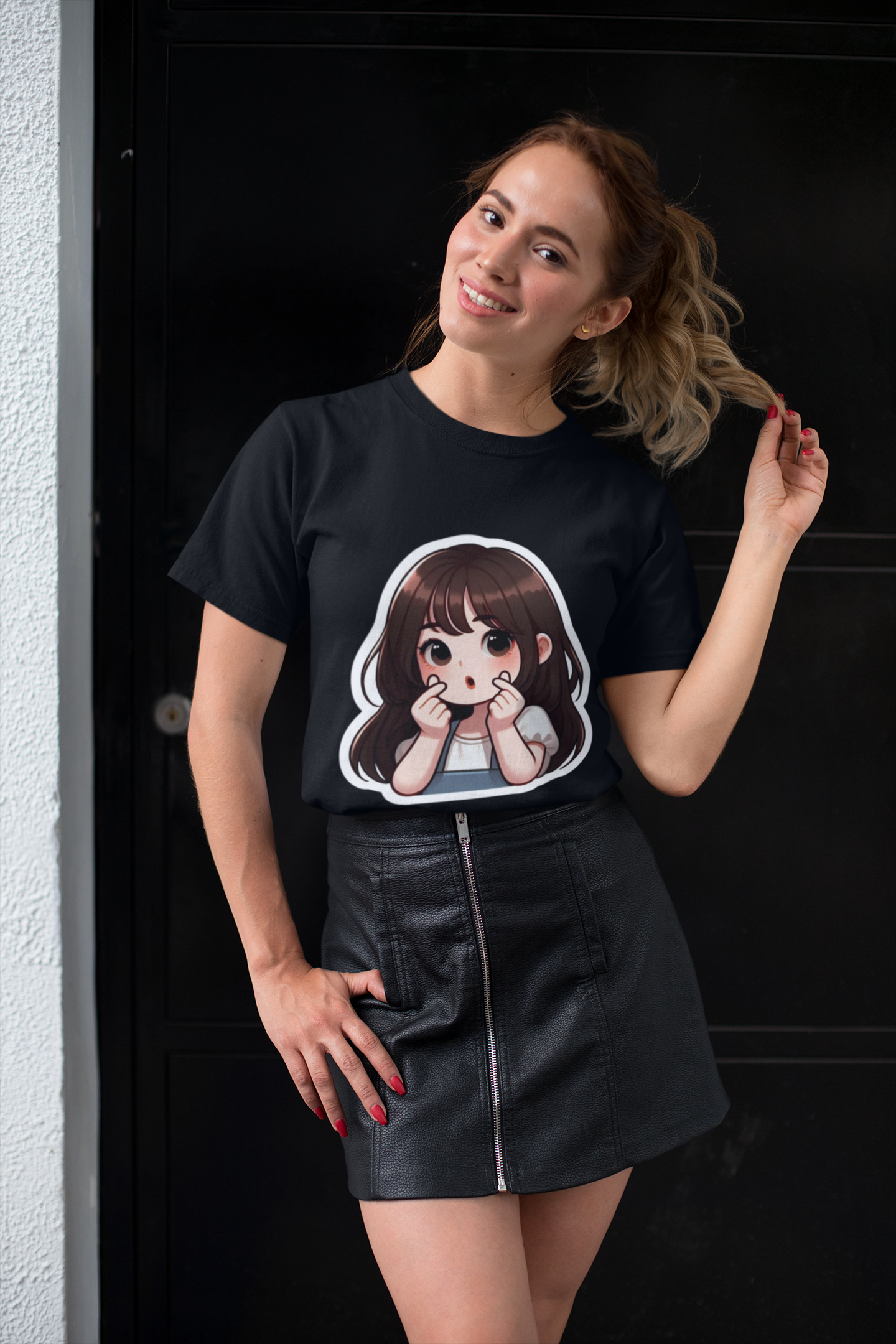 "Cute Heart Pose" Girl Graphic T-Shirt – PD Clori