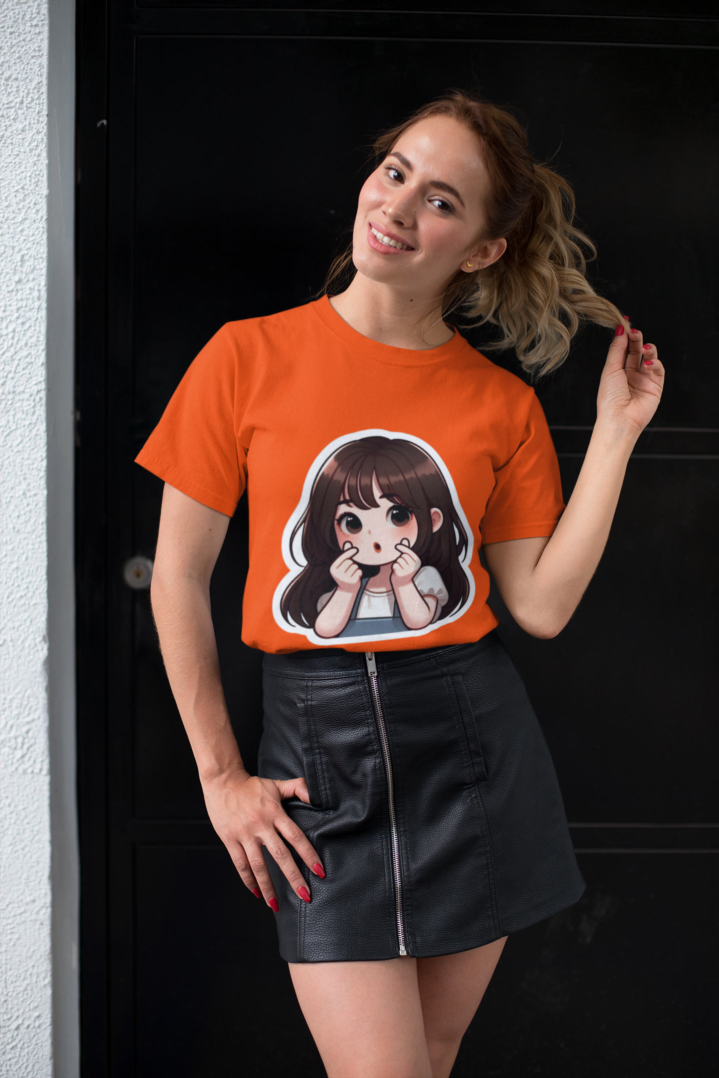 "Cute Heart Pose" Girl Graphic T-Shirt – PD Clori