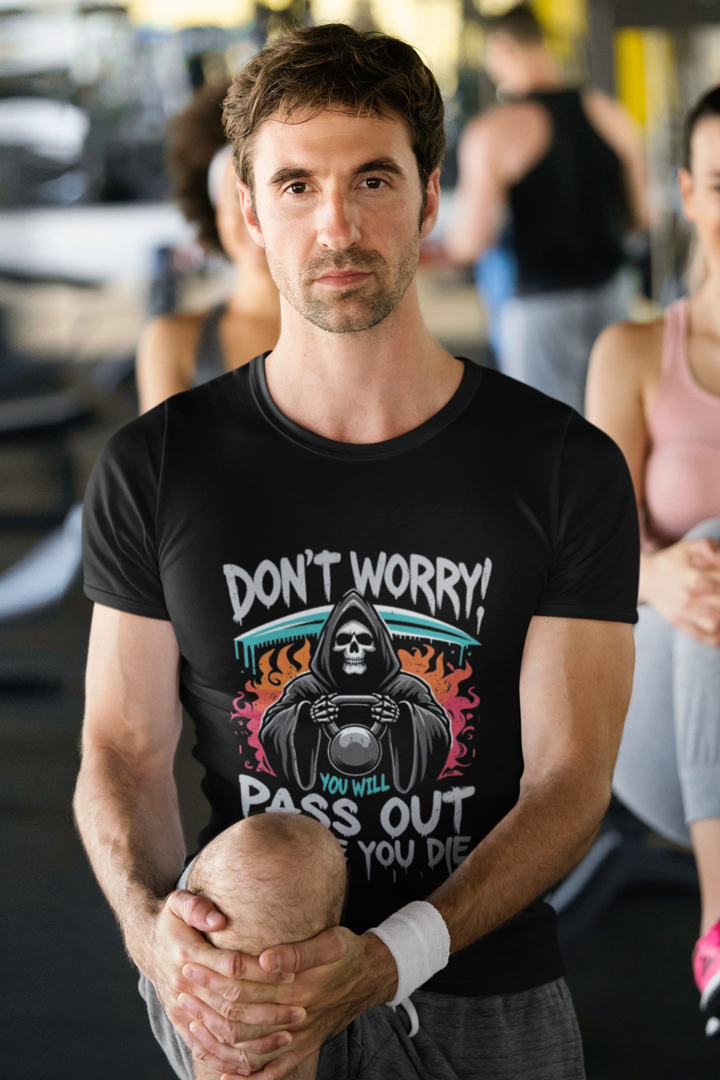 "Grim Gym Goals" Men's Graphic Workout T-Shirt
