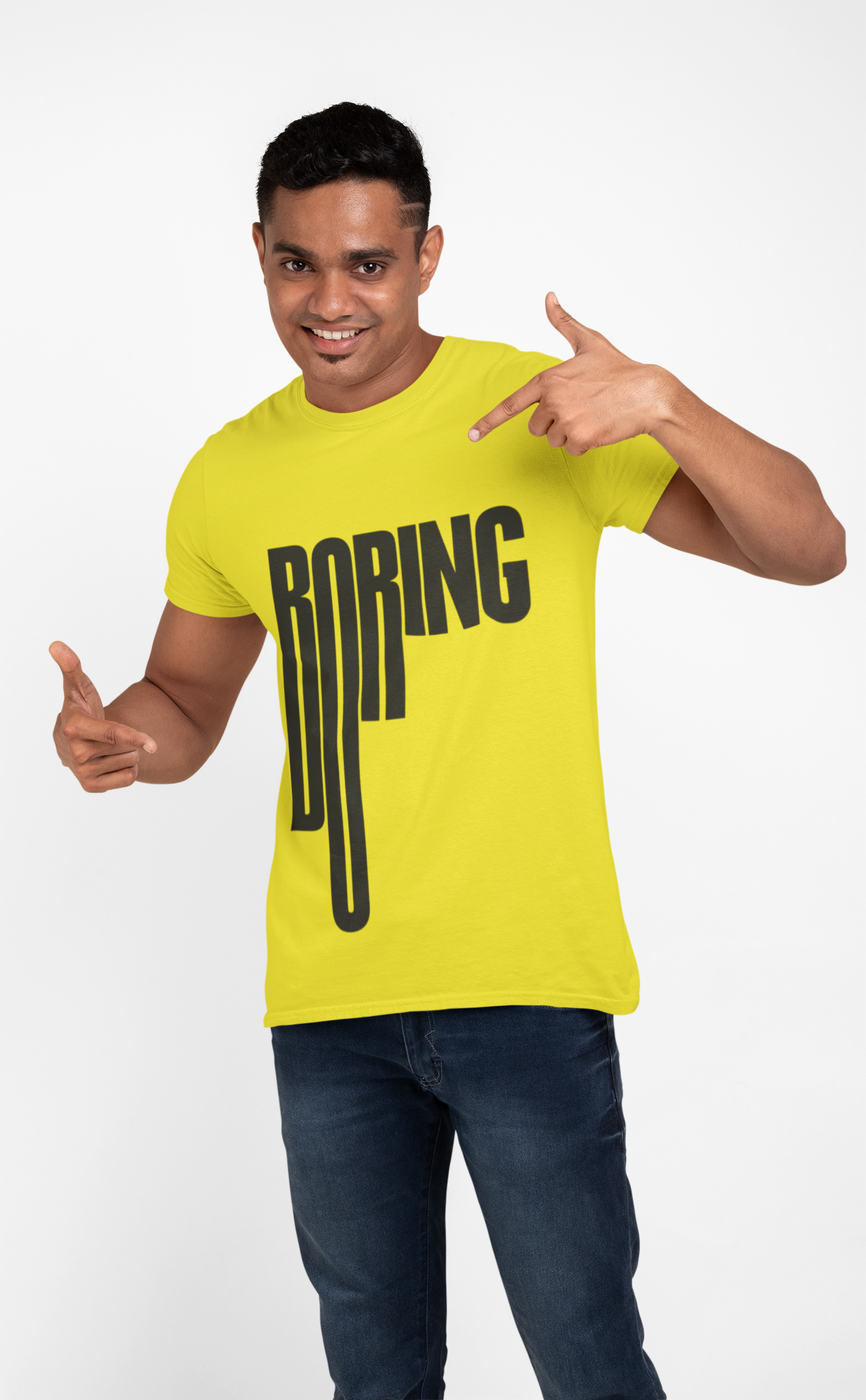 Boring Graphic Print Men’s T-Shirt