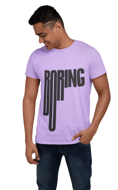 Boring Graphic Print Men’s T-Shirt