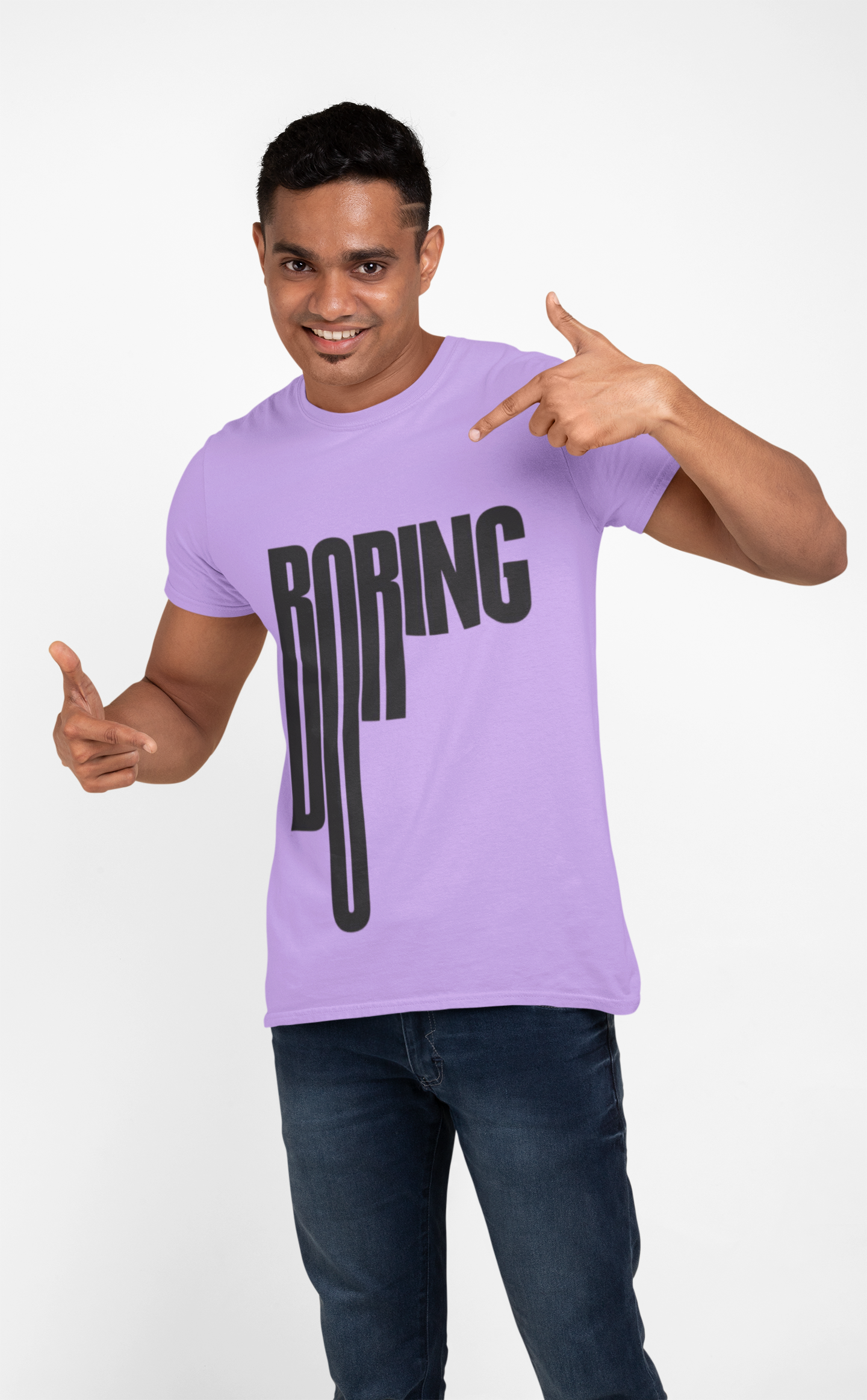 Boring Graphic Print Men’s T-Shirt