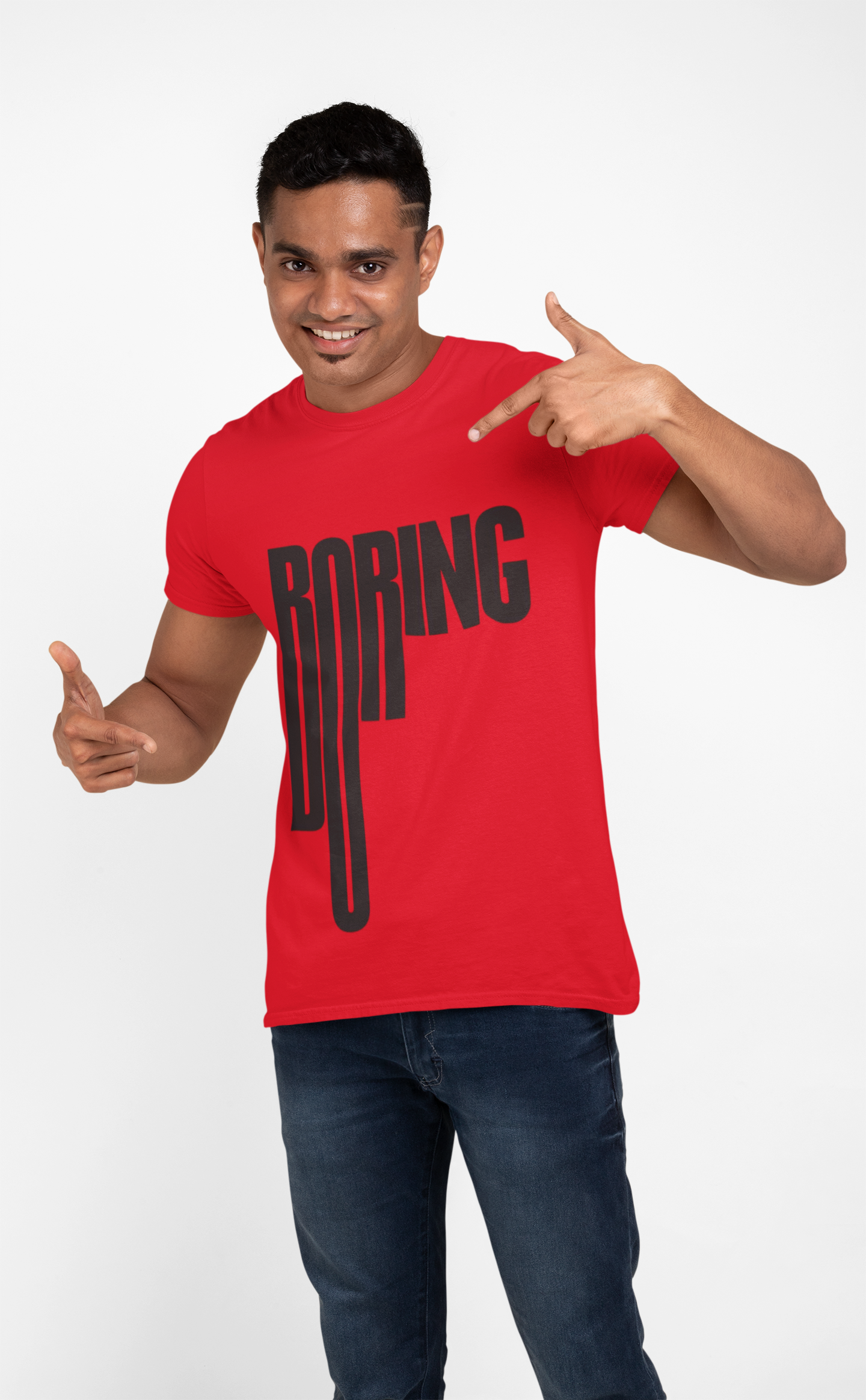 Boring Graphic Print Men’s T-Shirt